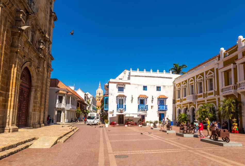 Marktplatz in Cartagena ebenerdig und mit Rampe